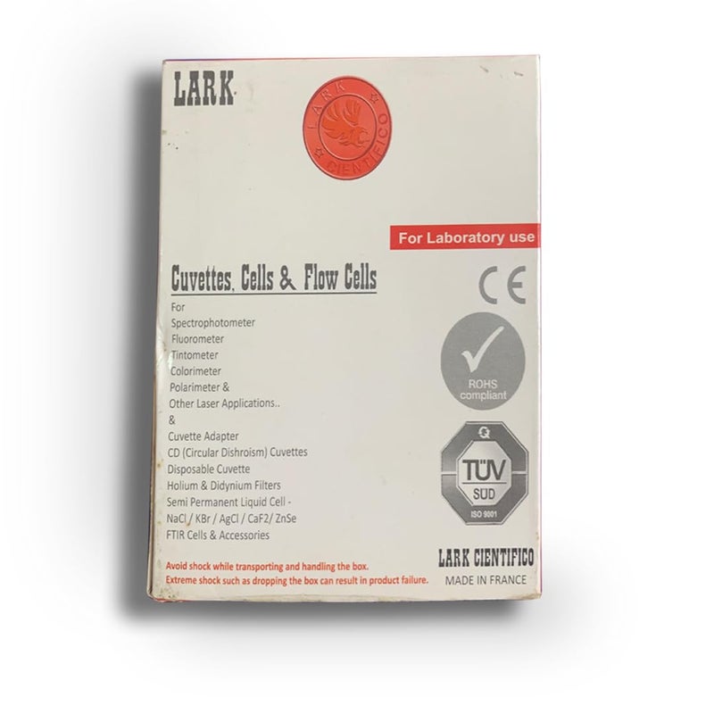 BEXCO UV Quartz Cuvettes for Spectrophotometer Standard Quartz Cells (Set of 2 Pcs) (Optical Windows: 2; Spectral Range: 190-2500 nm; Pathlength: 10 mm; Volume: 3.5 ml; A Non-Sealing PTFE Cover) LAQ-104 - Image 5